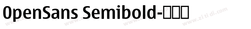 0penSans Semibold字体转换